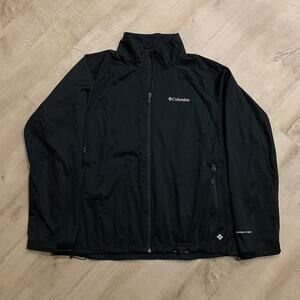 Columbia Omni-Wind Block Omni-Heat Jacket Mens XL Black Windproof Shell Raytheon